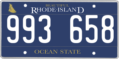 RI license plate 993658