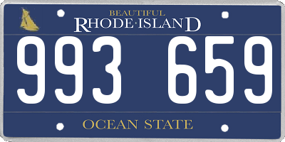 RI license plate 993659