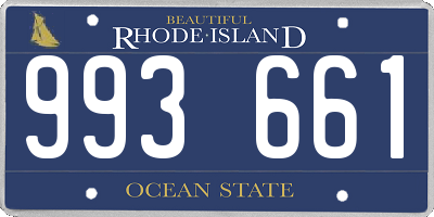 RI license plate 993661