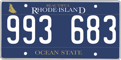 RI license plate 993683