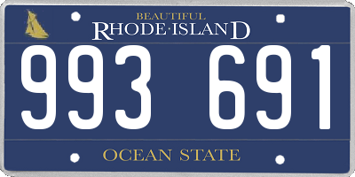 RI license plate 993691