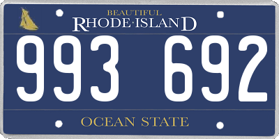RI license plate 993692