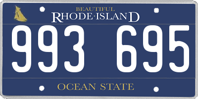 RI license plate 993695