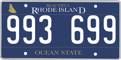 RI license plate 993699