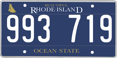 RI license plate 993719