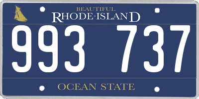 RI license plate 993737