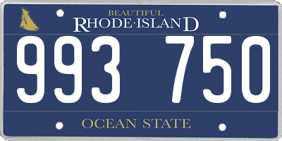 RI license plate 993750