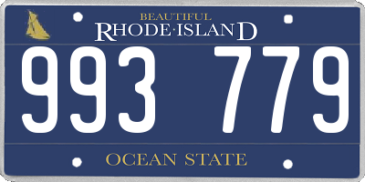 RI license plate 993779