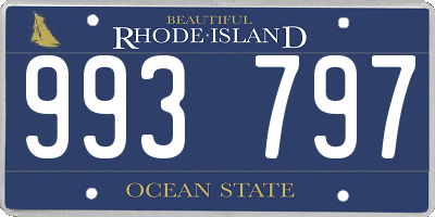 RI license plate 993797