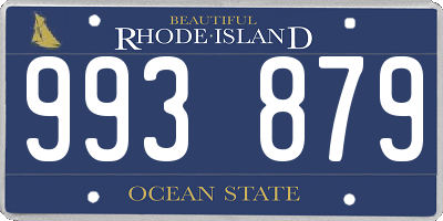 RI license plate 993879