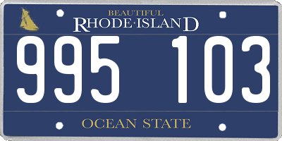 RI license plate 995103