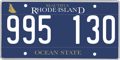 RI license plate 995130