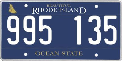 RI license plate 995135