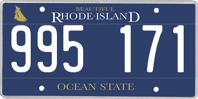 RI license plate 995171