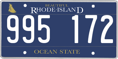 RI license plate 995172