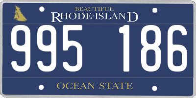 RI license plate 995186