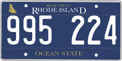RI license plate 995224
