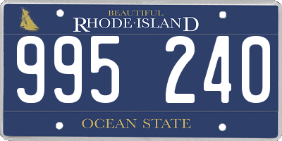 RI license plate 995240