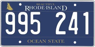 RI license plate 995241