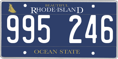RI license plate 995246