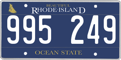 RI license plate 995249