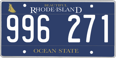 RI license plate 996271
