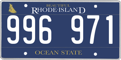 RI license plate 996971