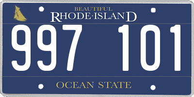 RI license plate 997101