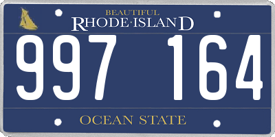 RI license plate 997164