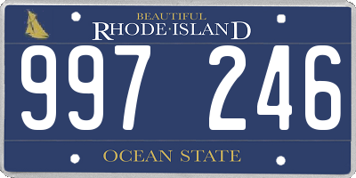 RI license plate 997246