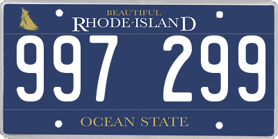 RI license plate 997299