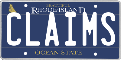 RI license plate CLAIMS
