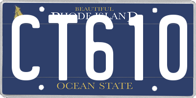 RI license plate CT610