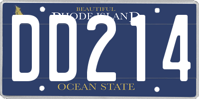 RI license plate DD214