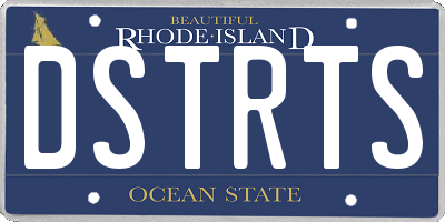 RI license plate DSTRTS