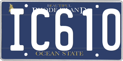 RI license plate IC610