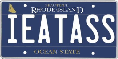 RI license plate IEATASS