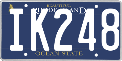 RI license plate IK248