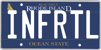 RI license plate INFRTL