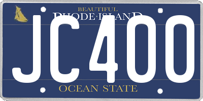 RI license plate JC400