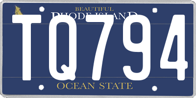 RI license plate TQ794