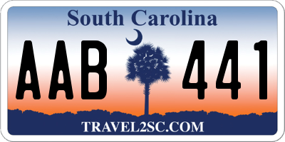 SC license plate AAB441