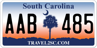 SC license plate AAB485