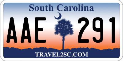 SC license plate AAE291