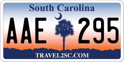 SC license plate AAE295