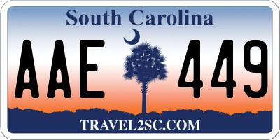 SC license plate AAE449
