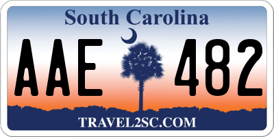 SC license plate AAE482