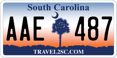 SC license plate AAE487