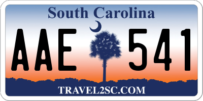 SC license plate AAE541