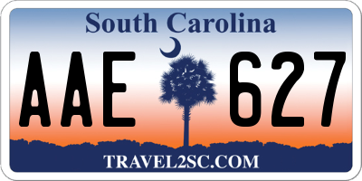 SC license plate AAE627